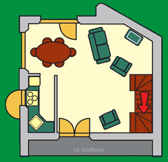 Plan des alambic etage