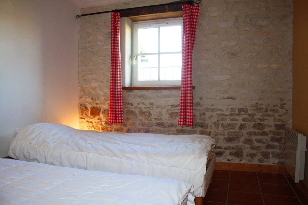 Lits simples du gîte
